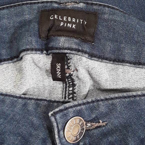 Celebrity Pink High-Rise Ankle Skinny Jeans. Women's Plus Size: W20x29L. - Picture 6 of 9